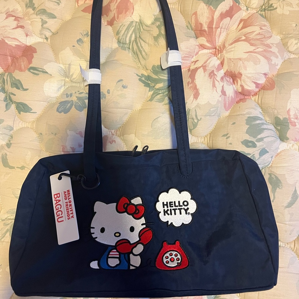 Baggu Hello Kitty Navy Bowler Bag NWT